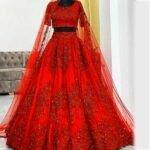 Designer-Red-Heavy-Soft-Net-Lehenga-2