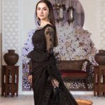 Embroidered-Chiffon-Black-Saree-Pakistani-Eid-Dress1