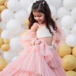 Pink-Layered-Ruffle-Lehenga-And-Choli-Set-For-Girls