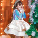 White-Sequin-Dress-With-Bow-For-Girls-1